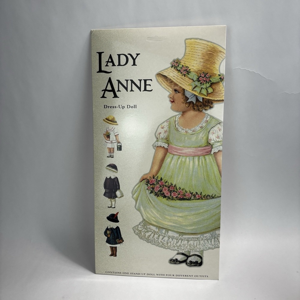 Sealed LADY ANNE DRESS UP DOLL   1 DOLL 4 DRESSES AND 4 HATS Made In England